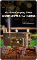 Stainless steel wood-burning camping stove CHL01F2/SS