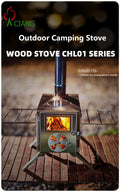Stainless steel wood-burning camping stove CHL01/SS