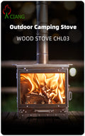 Stainless steel wood-burning camping stove CHL03/M