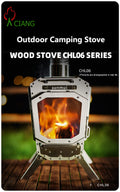 Stainless steel wood-burning camping stove CHL06