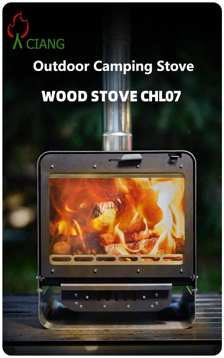 Steel wood-burning camping stove CHL07