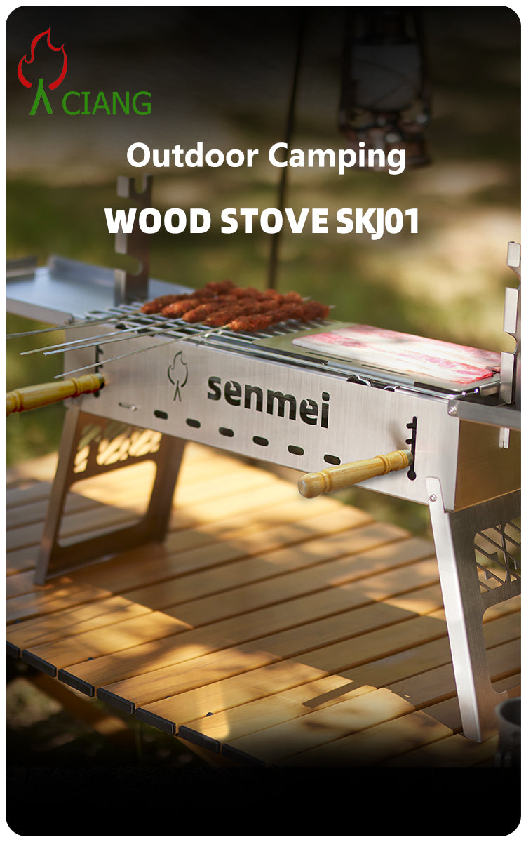 Stainless steel outdoor barbecue grill SKJ01