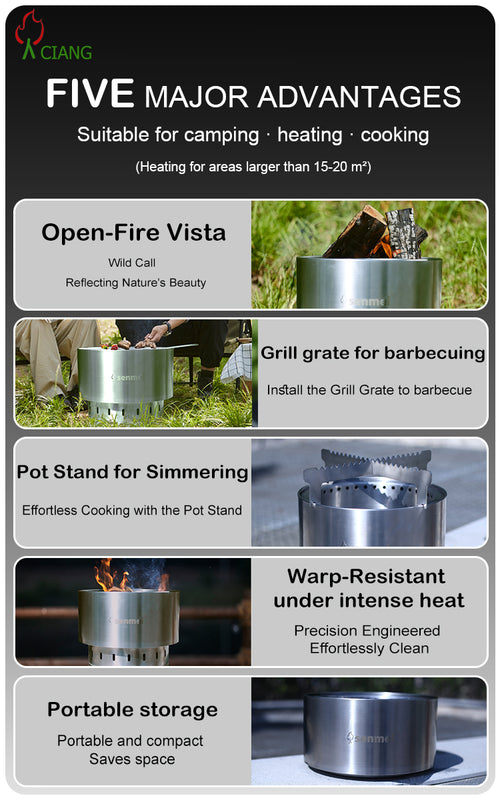 Stainless steel outdoor barbecue grill FHT02