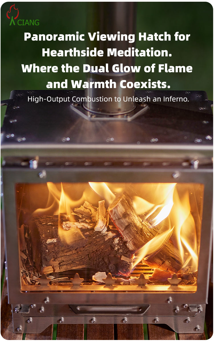 Stainless steel wood-burning camping stove CHL03/S