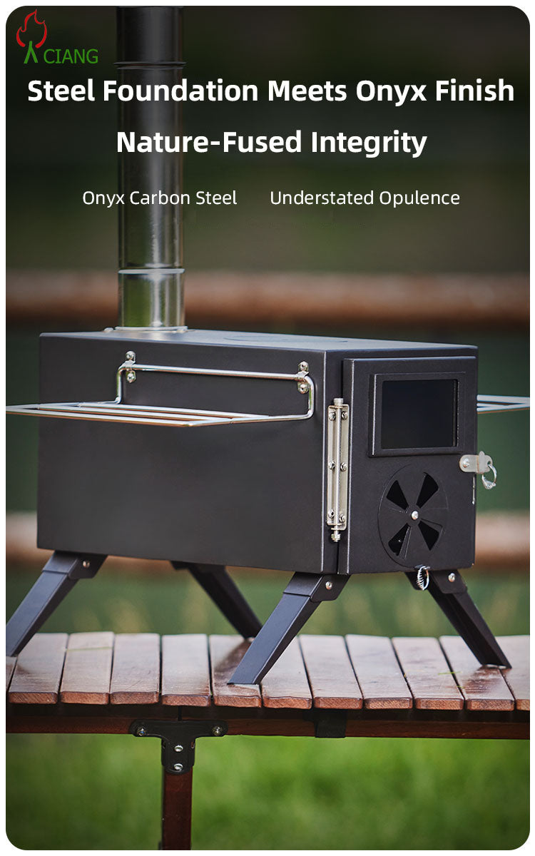 Steel wood-burning camping stove CHL01
